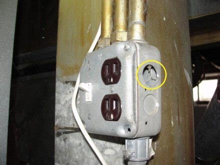 electrical box punch out plug|knock out electrical panels.